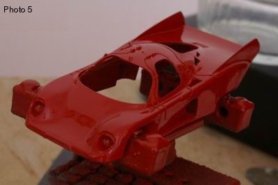 photo 5.Peinture de la carrosserie.