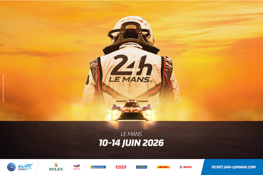 L'affiche des 24 heures du Mans 2026.